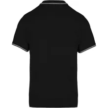 Férfi galléros póló Kariban KA250 Men S Short-Sleeved polo Shirt -S, Black/Light Grey/
