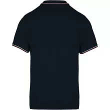 Férfi galléros póló Kariban KA250 Men S Short-Sleeved polo Shirt -M, Black/Red/White