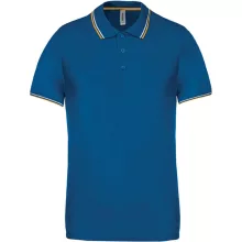 Férfi galléros póló Kariban KA250 Men S Short-Sleeved polo Shirt -2XL, Light Royal Blu
