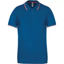 Férfi galléros póló Kariban KA250 Men S Short-Sleeved polo Shirt -L, Light Royal Blue/