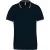 Férfi galléros póló Kariban KA250 Men S Short-Sleeved polo Shirt -S, Navy/Light Grey/W