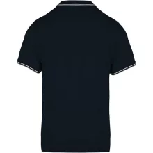 Férfi galléros póló Kariban KA250 Men S Short-Sleeved polo Shirt -S, Navy/Light Grey/W