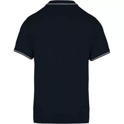 Férfi galléros póló Kariban KA250 Men S Short-Sleeved polo Shirt -S, Navy/Light Grey/W