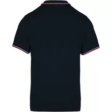 Férfi galléros póló Kariban KA250 Men S Short-Sleeved polo Shirt -2XL, Navy/Red/White