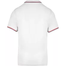 Férfi galléros póló Kariban KA250 Men S Short-Sleeved polo Shirt -2XL, White/Navy/Red