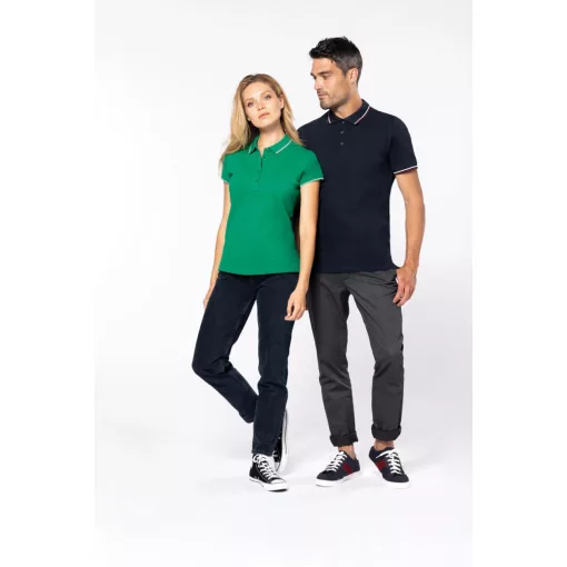 Női galléros póló Kariban KA251 Ladies Short-Sleeved polo Shirt -M, Light Royal Blue/Y