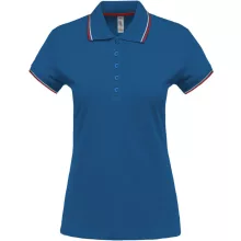 Női galléros póló Kariban KA251 Ladies Short-Sleeved polo Shirt -S, Light Royal Blue/R