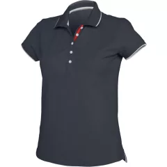 Női galléros póló Kariban KA252 Ladies Short-Sleeved piqué Knit polo Shirt -2XL, Navy/