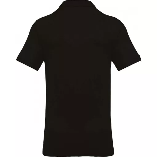 Férfi galléros póló Kariban KA254 Men S Short-Sleeved piqué polo Shirt -4XL, Black