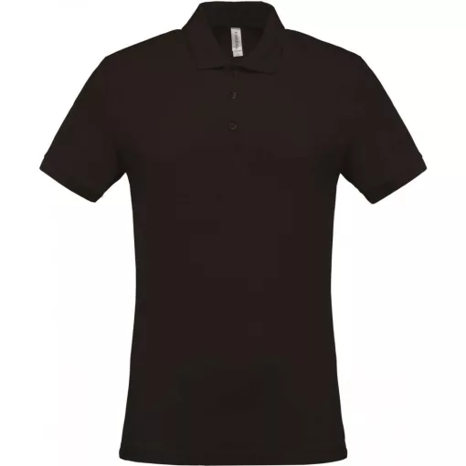 Férfi galléros póló Kariban KA254 Men S Short-Sleeved piqué polo Shirt -M, Dark Grey