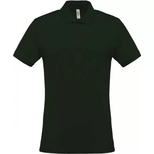 Férfi galléros póló Kariban KA254 Men S Short-Sleeved piqué polo Shirt -XL, Dark Khaki