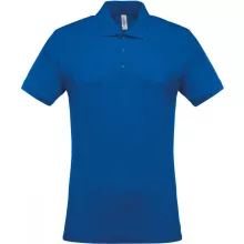 Férfi galléros póló Kariban KA254 Men S Short-Sleeved piqué polo Shirt -L, Light Royal
