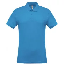 Férfi galléros póló Kariban KA254 Men S Short-Sleeved piqué polo Shirt -S, Tropical Bl