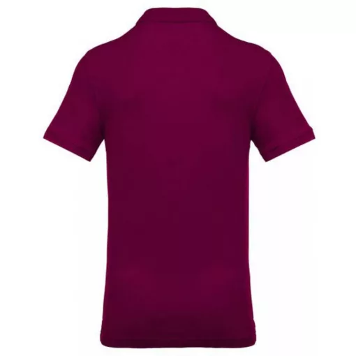 Férfi galléros póló Kariban KA254 Men S Short-Sleeved piqué polo Shirt -S, Wine