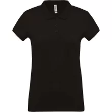 Női galléros póló Kariban KA255 Ladies’ Short-Sleeved piqué polo Shirt -L, Black