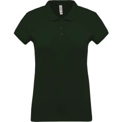 Női galléros póló Kariban KA255 Ladies’ Short-Sleeved piqué polo Shirt -2XL, Forest Gr