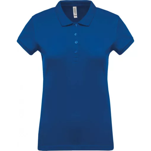 Női galléros póló Kariban KA255 Ladies’ Short-Sleeved piqué polo Shirt -L, Light Royal