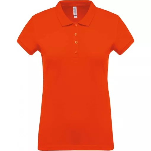 Női galléros póló Kariban KA255 Ladies’ Short-Sleeved piqué polo Shirt -2XL, Orange