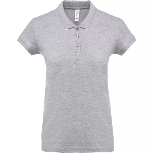 Női galléros póló Kariban KA255 Ladies’ Short-Sleeved piqué polo Shirt -XL, Oxford Gre