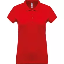 Női galléros póló Kariban KA255 Ladies’ Short-Sleeved piqué polo Shirt -3XL, Red