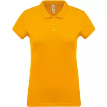 Női galléros póló Kariban KA255 Ladies’ Short-Sleeved piqué polo Shirt -S, Yellow