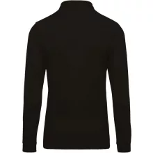 Férfi galléros póló Kariban KA256 Men S Long-Sleeved piqué polo Shirt -XL, Black