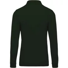 Férfi galléros póló Kariban KA256 Men S Long-Sleeved piqué polo Shirt -4XL, Forest Gre