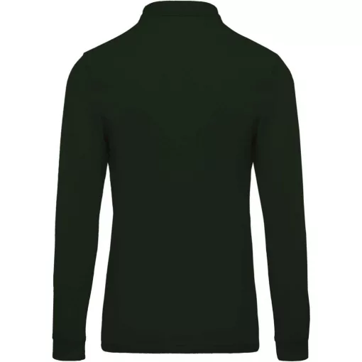 Férfi galléros póló Kariban KA256 Men S Long-Sleeved piqué polo Shirt -XL, Forest Gree