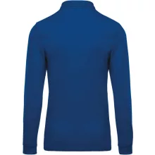 Férfi galléros póló Kariban KA256 Men S Long-Sleeved piqué polo Shirt -4XL, Light Roya