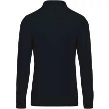 Férfi galléros póló Kariban KA256 Men S Long-Sleeved piqué polo Shirt -2XL, Navy