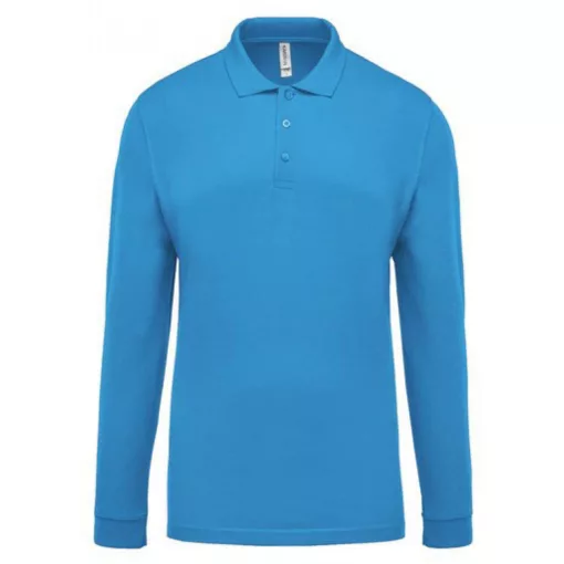 Férfi galléros póló Kariban KA256 Men S Long-Sleeved piqué polo Shirt -4XL, Tropical B