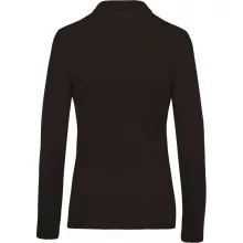 Női galléros póló Kariban KA257 Ladies’ Long-Sleeved piqué polo Shirt -L, Dark Grey