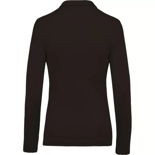 Női galléros póló Kariban KA257 Ladies’ Long-Sleeved piqué polo Shirt -XS, Dark Grey