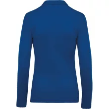 Női galléros póló Kariban KA257 Ladies’ Long-Sleeved piqué polo Shirt -M, Light Royal 