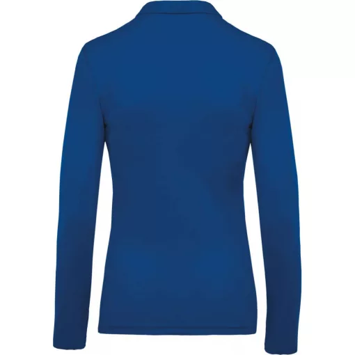 Női galléros póló Kariban KA257 Ladies’ Long-Sleeved piqué polo Shirt -M, Light Royal 