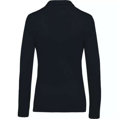 Női galléros póló Kariban KA257 Ladies’ Long-Sleeved piqué polo Shirt -S, Navy