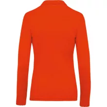 Női galléros póló Kariban KA257 Ladies’ Long-Sleeved piqué polo Shirt -XS, Orange