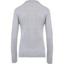 Női galléros póló Kariban KA257 Ladies’ Long-Sleeved piqué polo Shirt -S, Oxford Grey