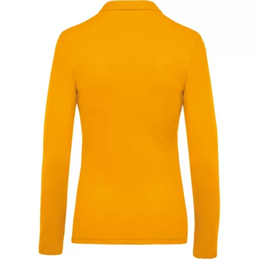Női galléros póló Kariban KA257 Ladies’ Long-Sleeved piqué polo Shirt -3XL, Yellow