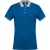 Férfi galléros póló Kariban KA258 Men S Two-Tone piqué polo Shirt -3XL, Light Royal Bl