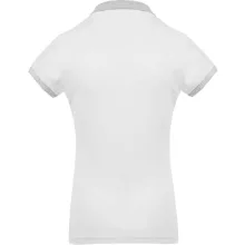 Női galléros póló Kariban KA259 Ladies’ Two-Tone piqué polo Shirt -2XL, White/Oxford G