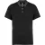 Férfi galléros póló Kariban KA260 Men S Two-Tone Jersey polo Shirt -3XL, Black/Dark Gr