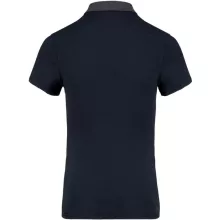 Női galléros póló Kariban KA261 Ladies Two-Tone Jersey polo Shirt -M, Navy/Dark Grey H