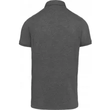 Férfi galléros póló Kariban KA262 Men S Short Sleeved Jersey polo Shirt -3XL, Grey Hea