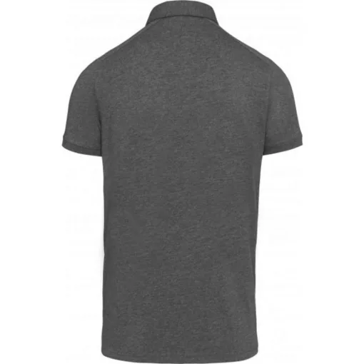 Férfi galléros póló Kariban KA262 Men S Short Sleeved Jersey polo Shirt -S, Grey Heath