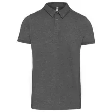 Férfi galléros póló Kariban KA262 Men S Short Sleeved Jersey polo Shirt -XL, Grey Heat