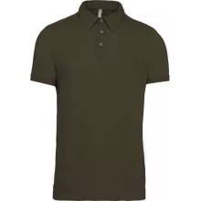 Férfi galléros póló Kariban KA262 Men S Short Sleeved Jersey polo Shirt -XL, Light Kha