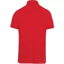 Férfi galléros póló Kariban KA262 Men S Short Sleeved Jersey polo Shirt -L, Red