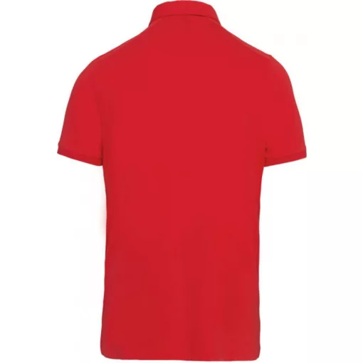 Férfi galléros póló Kariban KA262 Men S Short Sleeved Jersey polo Shirt -S, Red