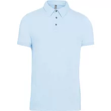 Férfi galléros póló Kariban KA262 Men S Short Sleeved Jersey polo Shirt -XL, Sky Blue